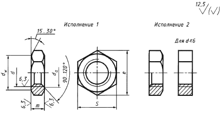 гайка низкая гост 5916