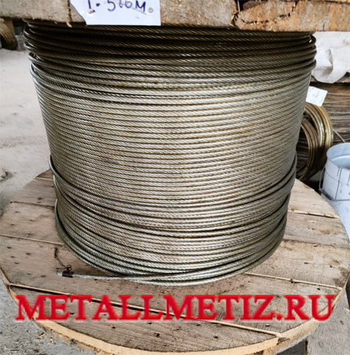 канат стальной на барабане